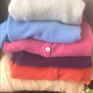 Assortment of cashmere sweaters